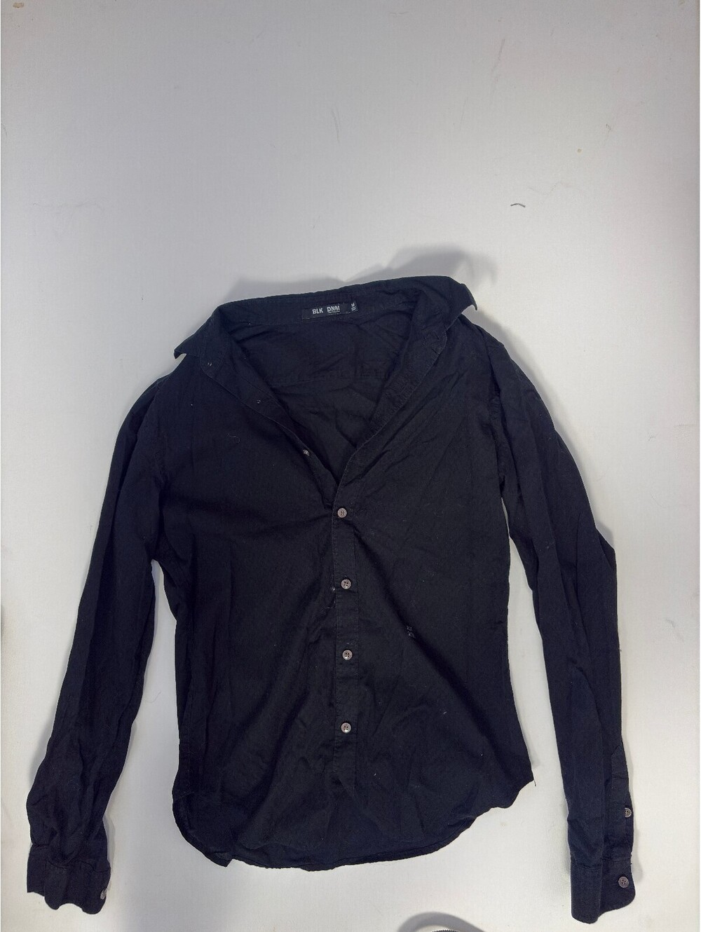 BLK DNM black button-up shirt